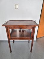 Antiek vintage houten theekastje (met afneembaar dienblad), Antiek en Kunst, Antiek | Meubels | Kasten, Ophalen