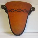 supergrote art deco muurlamp applique Daum Nancy 27, Ophalen