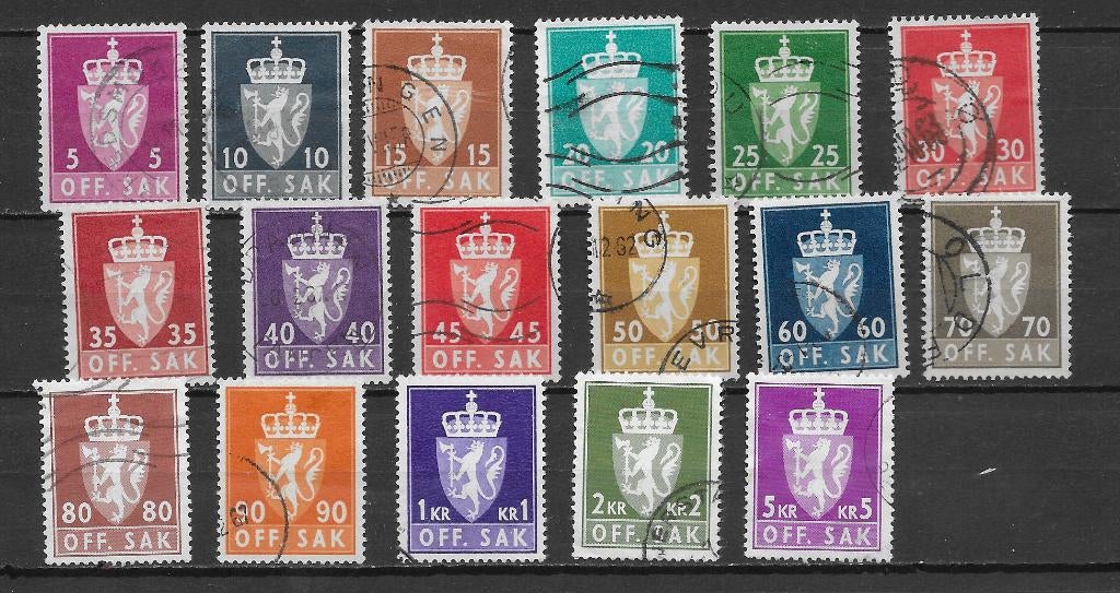 Noorwegen 1955, Postzegels en Munten, Postzegels | Europa | Scandinavië, Verzenden, Noorwegen, Gestempeld