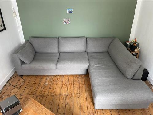 IKEA Grey Angular 4-Seater Sofa with Chaise, Huis en Inrichting, Banken | Sofa's en Chaises Longues, Gebruikt, Vierpersoons of meer