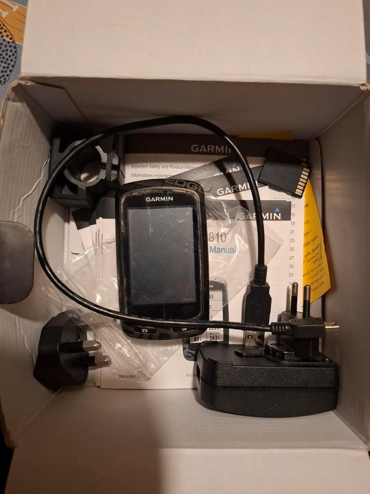 Garmin Edge 810 Fietscomputer, Fietsen en Brommers, Fietsaccessoires | Fietscomputers, Gebruikt, Draadloos, GPS, Ophalen of Verzenden