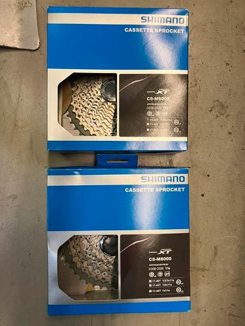 Shimano XT M8000 11 speed cassettes 11-40 & 11-42 nieuw beschikbaar voor biedingen