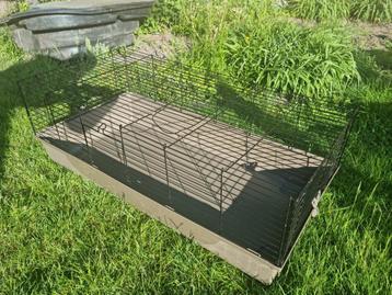 Prachtig ruim konijnenverblijf cavia konijn hok kooi 117cm! beschikbaar voor biedingen
