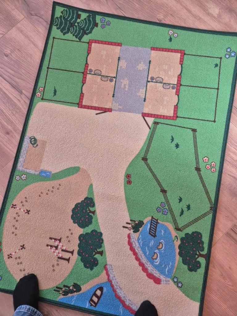 Schleich Speelkleed / Speelmat Paardenstal ~ZGAN~, Ophalen of Verzenden, Gebruikt