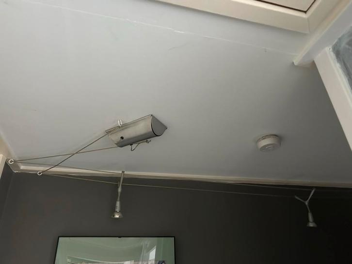 Halogeen Railsysteem met Lampen, Huis en Inrichting, Lampen | Losse lampen, Gebruikt, Halogeen (gloei)lamp, Minder dan 30 watt
