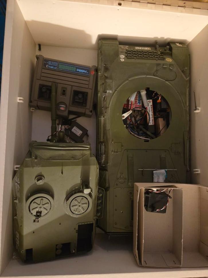 Tamiya Leopard 1A4 RC-tank - bouwproject, Hobby en Vrije tijd, Modelbouw | Auto's en Voertuigen, Gebruikt, Tank, Groter dan 1:32