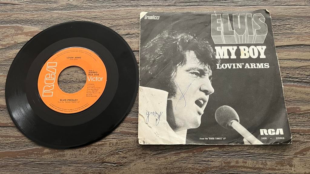 Single Elvis my boy lovin arms, Cd's en Dvd's, Vinyl Singles, Ophalen, Zo goed als nieuw, Pop