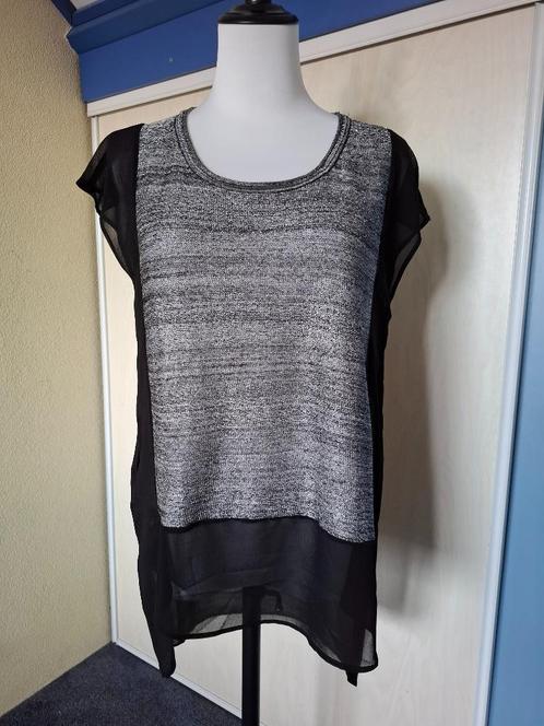 Saint Tropez shirt/top dames, Kleding | Dames, Tops, Zo goed als nieuw, Maat 38/40 (M), Zwart, Korte mouw, Ophalen of Verzenden