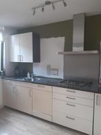 GRATIS Schmidt hoekkeuken room wit extra hoog, Huis en Inrichting, Ophalen, Gebruikt, Crème, 50 tot 100 cm