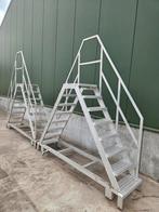 Aluminium Bordestrap/magazijntrap, Doe-het-zelf en Verbouw, Steigers, Ophalen, Zo goed als nieuw, Overige typen, Minder dan 2 meter