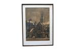 ETS CORNELIS BRANDENBURG  , ZUIDERKERK AMSTERDAM, Antiek en Kunst, Kunst | Etsen en Gravures, Ophalen of Verzenden