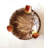 Mooie Majolica asbak circa 1940 Genummerd In prima staat, Ophalen of Verzenden, Zo goed als nieuw, Asbak