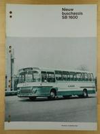 DAF SB1600 Bus Brochure ca 1967 Touringcar SB 1600, Ophalen of Verzenden, Zo goed als nieuw, Overige merken, DAF