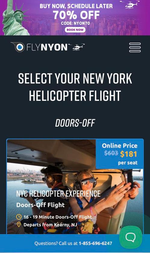 2 vouchers voor FlyNyon twv 2000 dollar, Tickets en Kaartjes, Kortingen en Cadeaubonnen, Twee personen, Overige typen, Kortingsbon