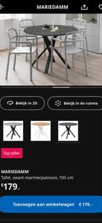 Ikea Mariedamm Ronde Eettafel, Kunststof, Gebruikt, 100 tot 150 cm, Rond