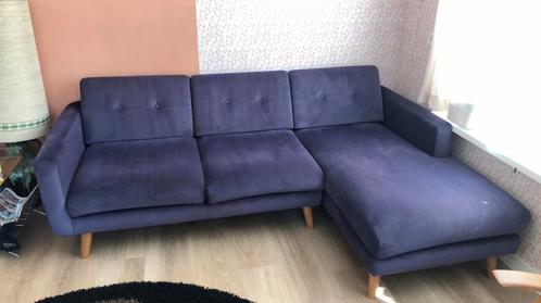 Mooie paars velours bank van sofa company, Huis en Inrichting, Banken | Sofa's en Chaises Longues, Zo goed als nieuw, 200 tot 250 cm