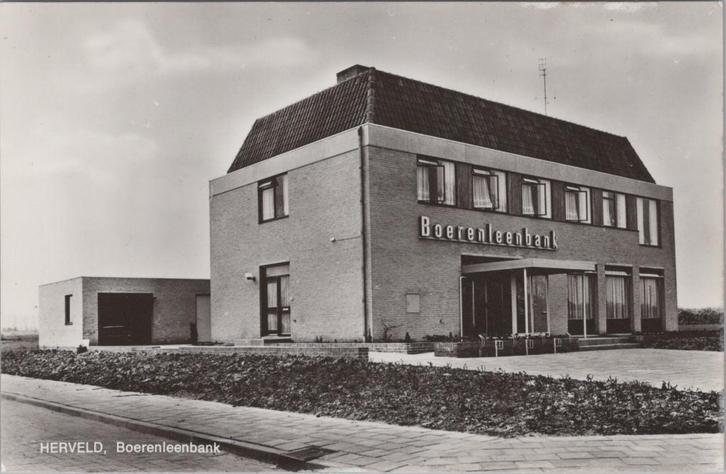 Herveld - Boerenleenbank - 1970, Verzamelen, Ansichtkaarten | Nederland, Ongelopen, Gelderland, 1960 tot 1980, Ophalen of Verzenden