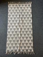 Mooi Rechthoekig Kleed met Driehoeken, Ophalen, 100 tot 150 cm, Beige, 50 tot 100 cm