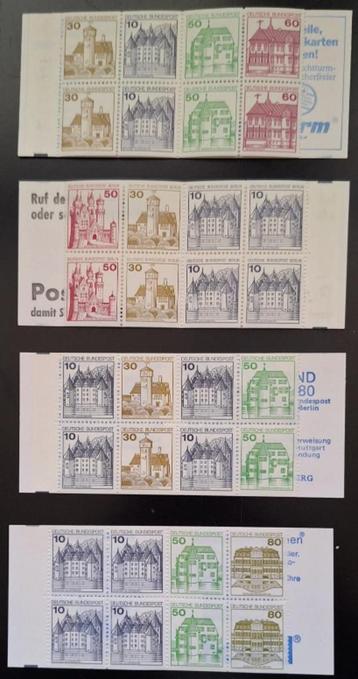 4 Duitse postzegelboekjes beschikbaar voor biedingen