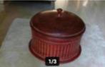 ijzeren sierpot kleur rood/bruin diameter 25 cm hoogte 15 cm, Huis en Inrichting, Keuken | Potten en Pannen, Overige materialen