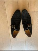 Giuseppe maurizio 42 suede gespschoenen, Zwart, Ophalen of Verzenden, Gespschoenen, Zo goed als nieuw