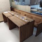 Kerkbank en 2 offertafeltjes, Antiek en Kunst, Antiek | Meubels | Stoelen en Banken, Ophalen