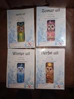 Borduurpatronen 4 seizoenen Uiltjes met sleuteltjes, Hobby en Vrije tijd, Borduren en Borduurmachines, Ophalen of Verzenden, Nieuw