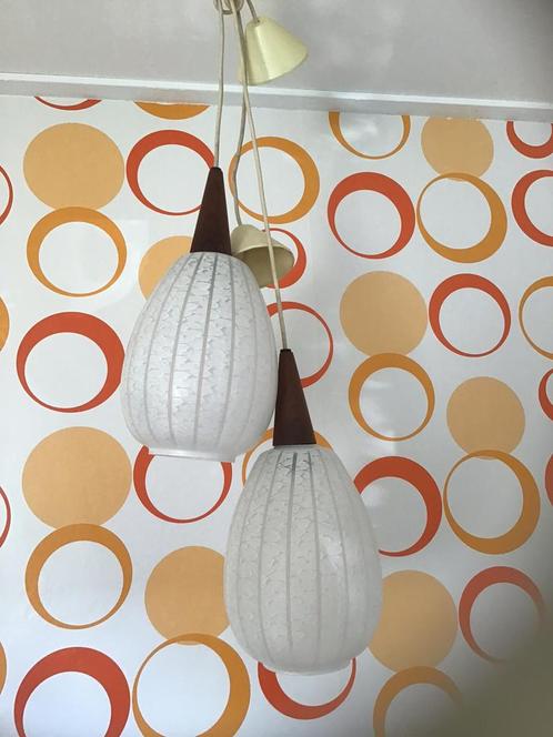 Vintage hanglampen Louis Kalff Philips Massive België, Huis en Inrichting, Lampen | Hanglampen, Zo goed als nieuw, Minder dan 50 cm