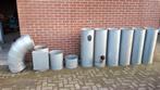 Diverse buizen voor houtafzuiging motafzuiging stofafzuiging, Ophalen, Gebruikt