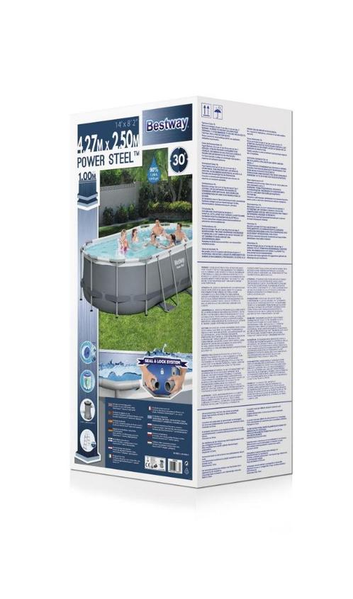 Nieuwe Partij Zwembaden 427x250x100 cm, Tuin en Terras, Zwembaden, Nieuw, Opzetzwembad, Minder dan 80 cm, 200 tot 400 cm, Minder dan 200 cm