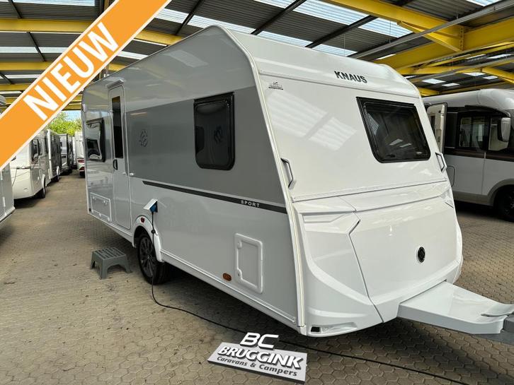 Knaus Sport 450 FU NIEUW, Caravans en Kamperen, Caravans, tot en met 4, Rondzit, Knaus, Frans bed, Overige typen, 5 tot 6 meter