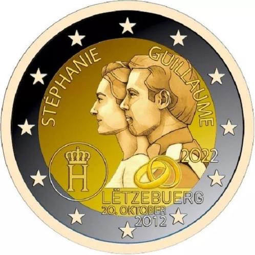 De Speciale 2 Euro LUXEMBURG 2022 "Huwelijk"., Postzegels en Munten, Munten | Europa | Euromunten, 2 euro, Luxemburg, Verzenden