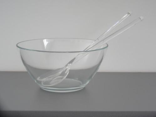 Arcoroc Cosmos saladeschaal + Italiaans design slacouvert, Huis en Inrichting, Keuken | Servies, Nieuw, Ophalen of Verzenden