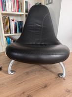 Leolux Chi zwart leren design fauteuil, Huis en Inrichting, Fauteuils, Ophalen, Gebruikt, 75 tot 100 cm, Leolux Chi, zwart leer, design Dick Evers, Yin Yang, Yogi.
