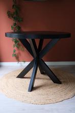 Ronde zwarte hoge tafel, Ophalen, 50 tot 100 cm, 100 tot 150 cm, Rond