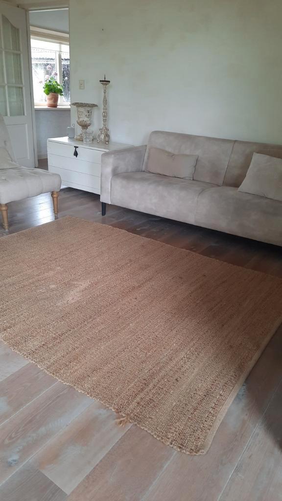 Jute vloerkleed (nuzzelspul), Huis en Inrichting, Stoffering | Vloerbedekking, Zo goed als nieuw, Tapijt, minder dan 10 m², Ophalen
