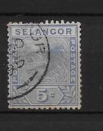 Selangor Malijsie 1892, Verzenden, Gestempeld, Zuidoost-Azië