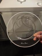 5 Riviera Maison glazen ontbijtbordjes €3,50 per stuk, Ophalen of Verzenden, Nieuw, Rond, Glas