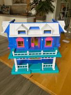 Vintage inklapbaar poppenhuis, Kinderen en Baby's, Speelgoed | Poppenhuizen, Ophalen of Verzenden, Zo goed als nieuw, Poppenhuis