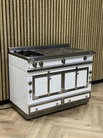 Prachtige La Cornue Chateau 120cm Wit Gas + Teppanyaki, Witgoed en Apparatuur, Fornuizen, 60 cm of meer, Grill, Ophalen of Verzenden