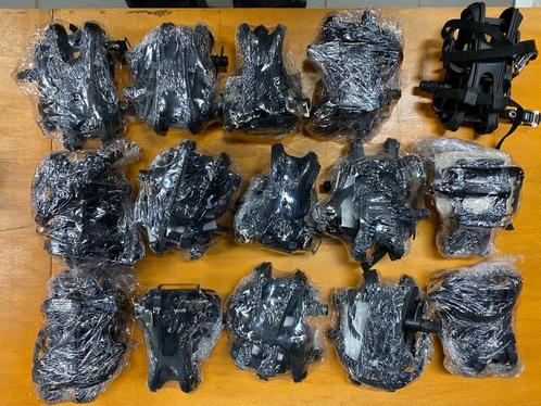Wellgo kunststof / metalen pedalen sets met toeclips en riem, Fietsen en Brommers, Brommeronderdelen | Algemeen, Nieuw, Overige typen