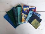 Hele mooie scraps quiltstof - blauw, groen, roze, Ophalen of Verzenden, Nieuw, Blauw, Katoen