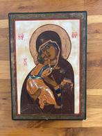 ICOON Moeder Gods van Vladimir, de Vladimirskaja op hout, Antiek en Kunst, Antiek | Religie, Ophalen of Verzenden