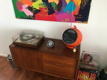 WELTRON 8 TRACK SPELER RECORDER ORANJE SPACE AGE 1974 beschikbaar voor biedingen