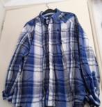 als Nieuw VANGUARD jeans Wit blauw ruit Overhemd Blouse 4XL, Blauw, Ophalen of Verzenden, Zo goed als nieuw, Overige halswijdtes