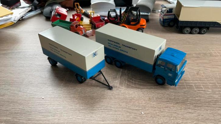Zeer nette DAF 3300 lion car combinatie geen doos koppenol, Hobby en Vrije tijd, Modelauto's | 1:50, Zo goed als nieuw, Bus of Vrachtwagen