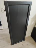 IKEA Oxberg deur, zwart eikenpatroon, 40x97 cm, Ophalen, Zo goed als nieuw
