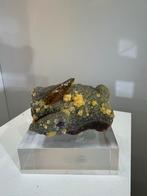 Bariet op Calcite - Elk Creek, USA, Ophalen of Verzenden, Mineraal