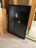 2x grote zwarte fotolijst, Ophalen, Zo goed als nieuw, 75 cm of meer, 50 tot 75 cm