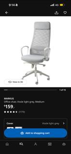 Ikea office chair and sofa bed, monitor, Ophalen of Verzenden, Zo goed als nieuw